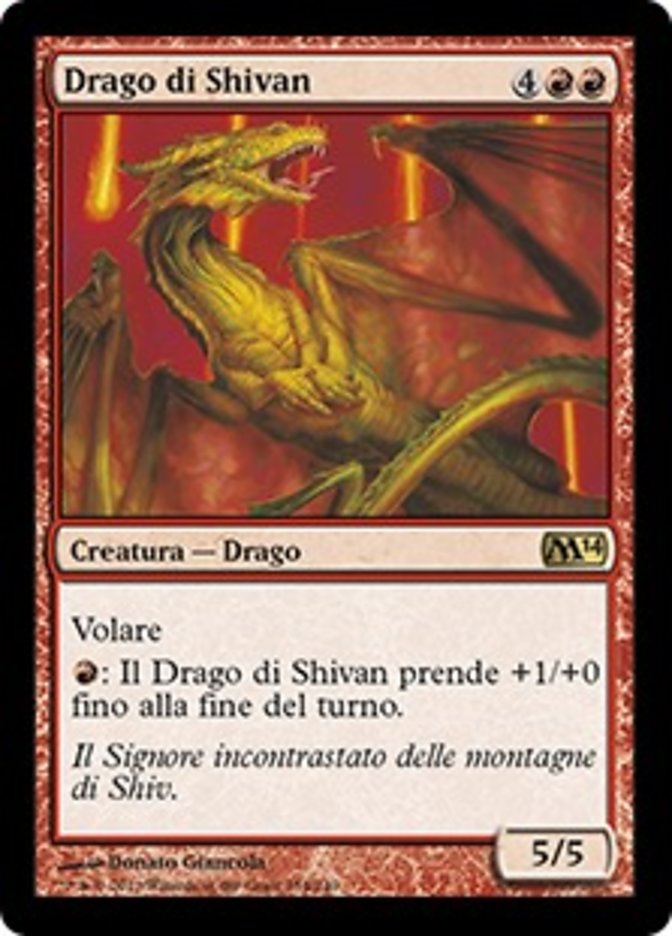 [IT][FOIL]《シヴ山のドラゴン/Shivan Dragon(M14)》イタリア語 - MTG Foilショップ るみにゃす